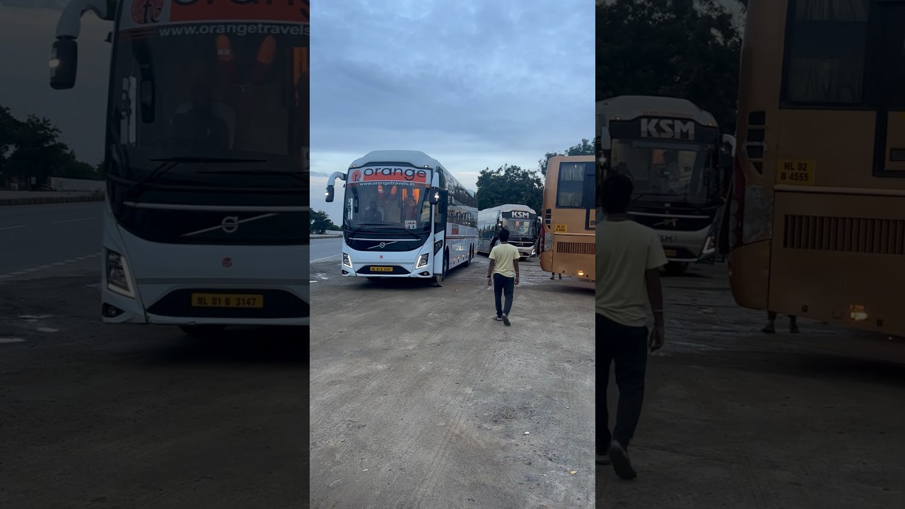 Orange Travels Volvo Scania Multi Axle Bus #shorts #orangetravels #scania #volvo #hyderabad #trend
