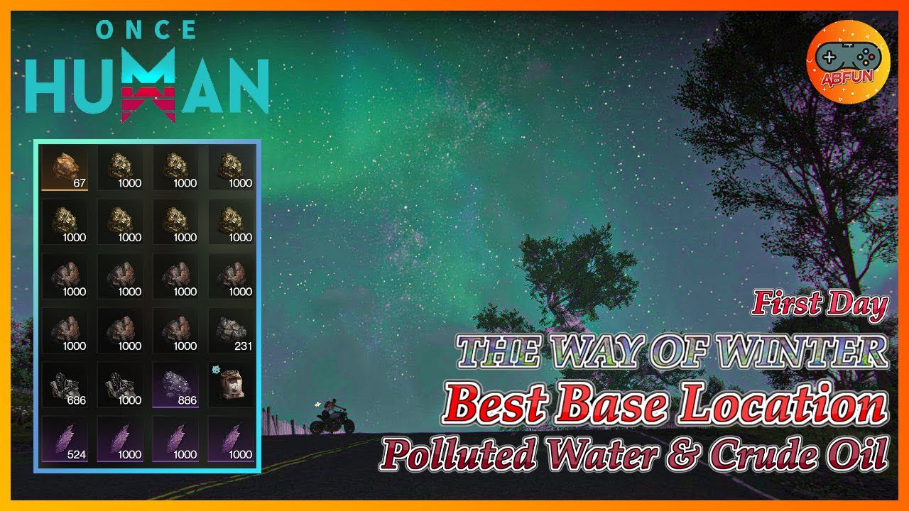 Ocne Human THE WAY OF WINTER Best Base Location Polluted Water & Crude OIl in Day One