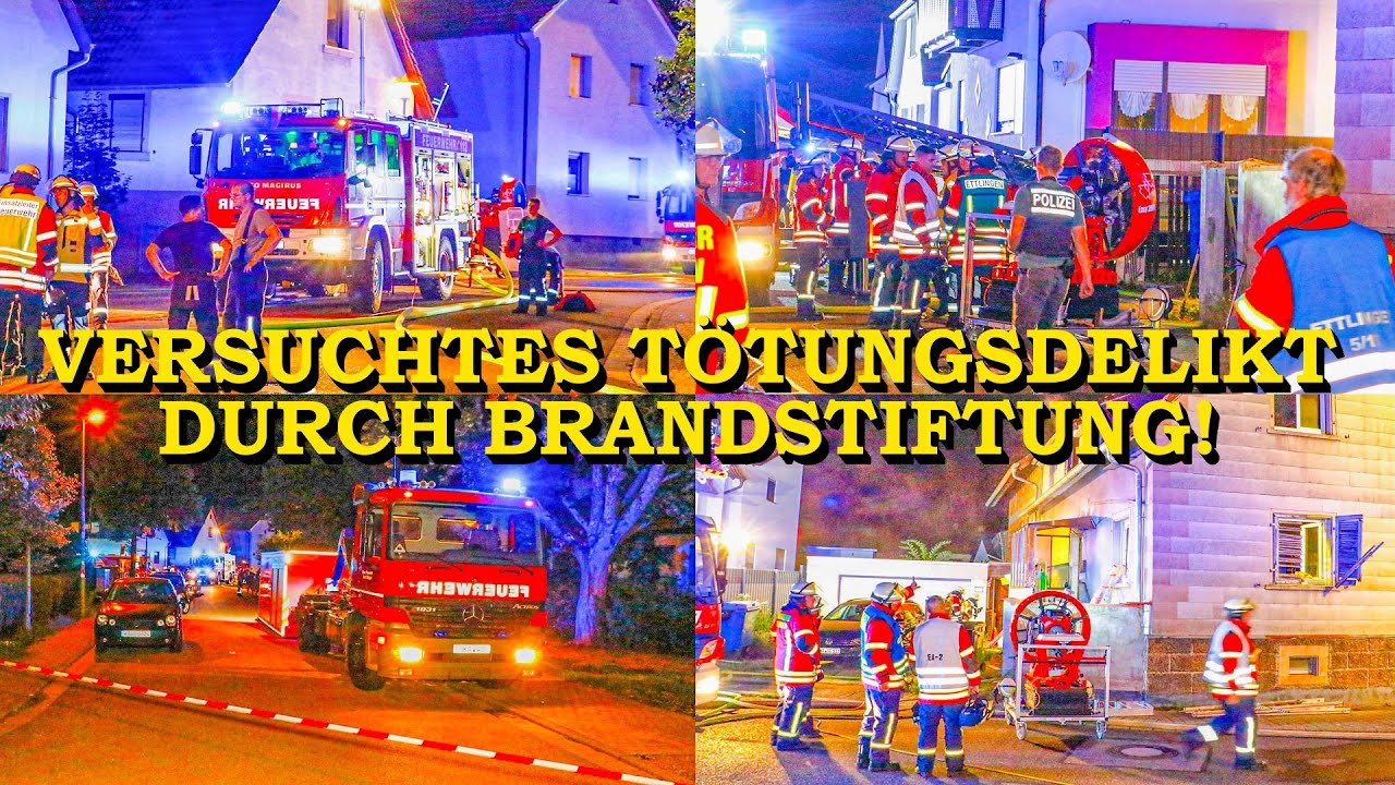 +++ VERSUCHTES TÖTUNGSDELIKT & BRANDSTIFTUNG +++ FEUERWEHR ETTLINGEN | FESTNAHME NACH GEBÄUDEBRAND