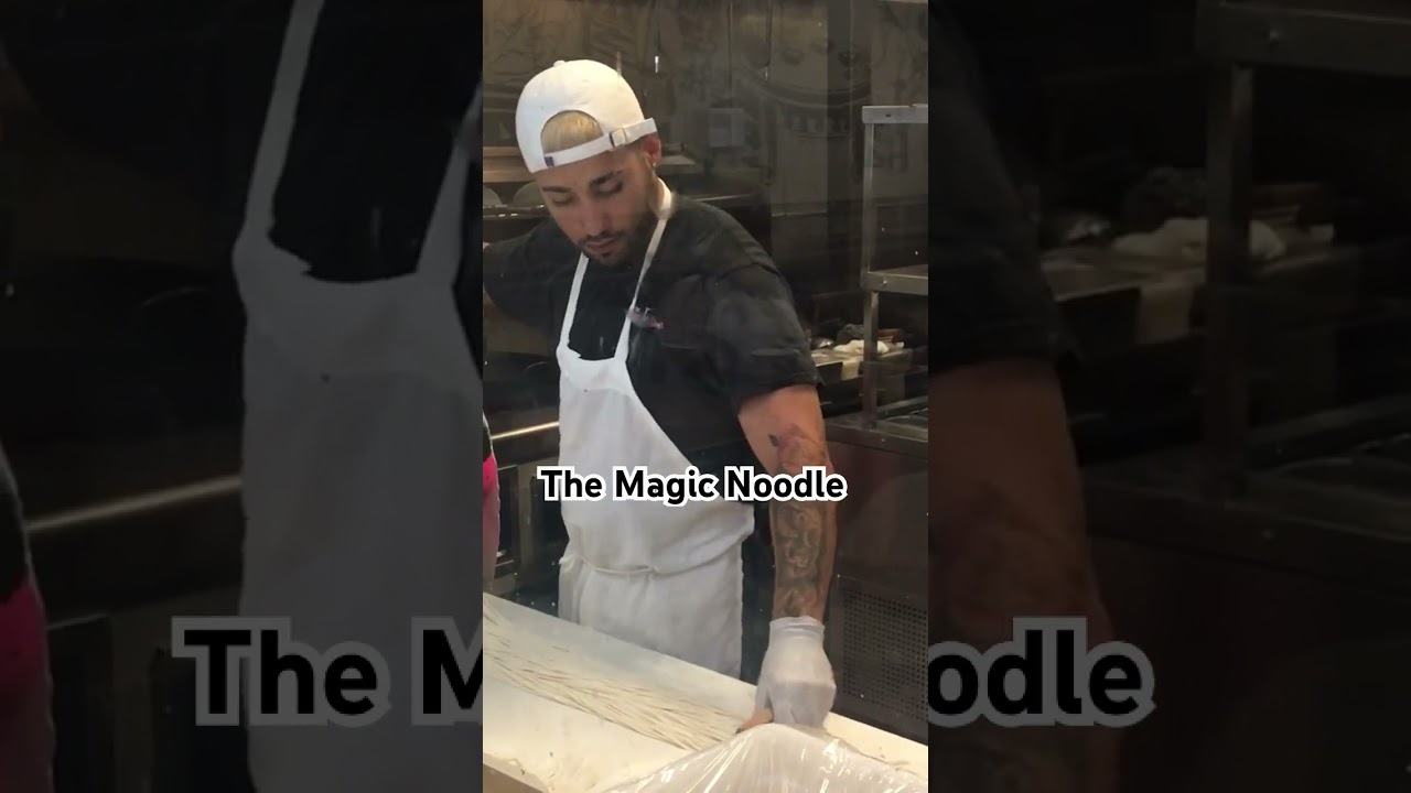 The Magic Noodle: A Masterclass in Hand-Pulled Noodles | Authentic Noodle-Making Experience #shorts