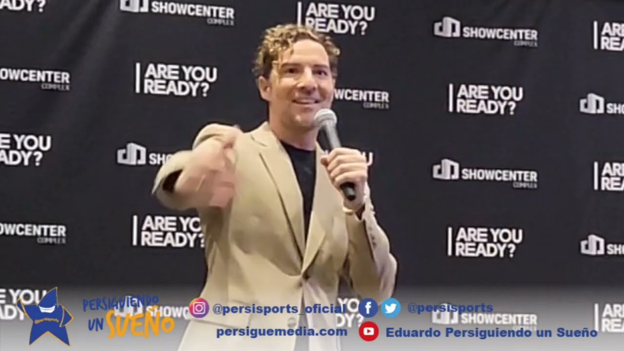PRESENTACIÓN DAVID BISBAL GIRA 20 AÑOS TOUR MÉXICO EN SHOWCENTER.