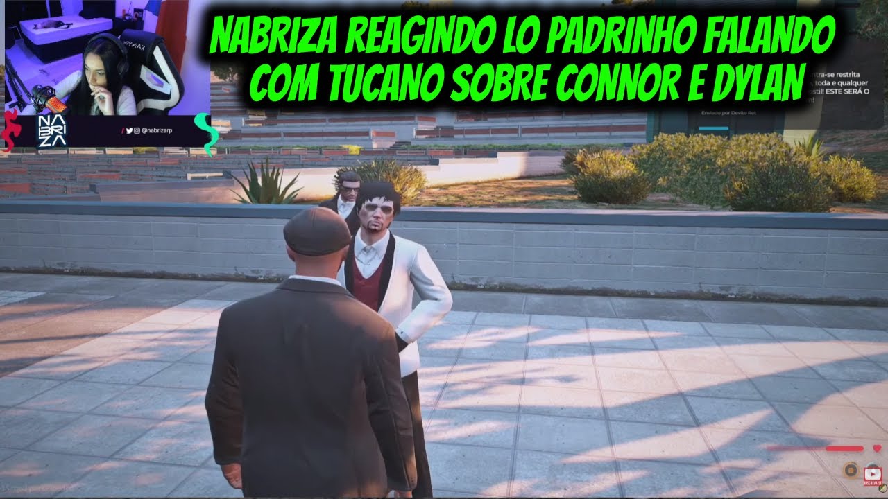 NABRIZA REAGINDO LO PADRINHO FALANDO  COM TUCANO SOBRE CONNOR E DYLAN