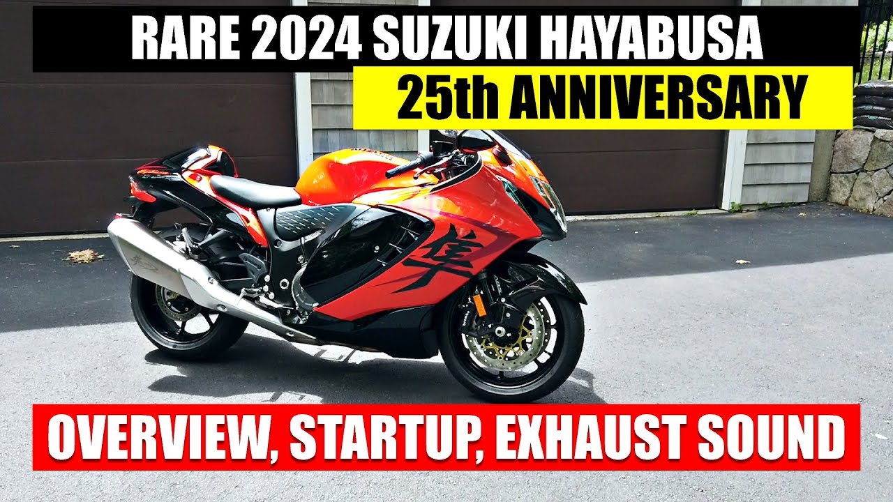 Rare 2024 Suzuki Hayabusa 25th Anniversary Edition: Overview, Startup, Exhaust Sound