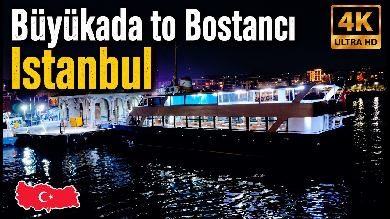 Princess Island Ferry 4K tour 2025 | Büyükada to Bostancı