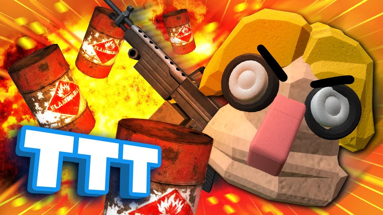NEW GUN that fires explosive barrels | Gmod TTT