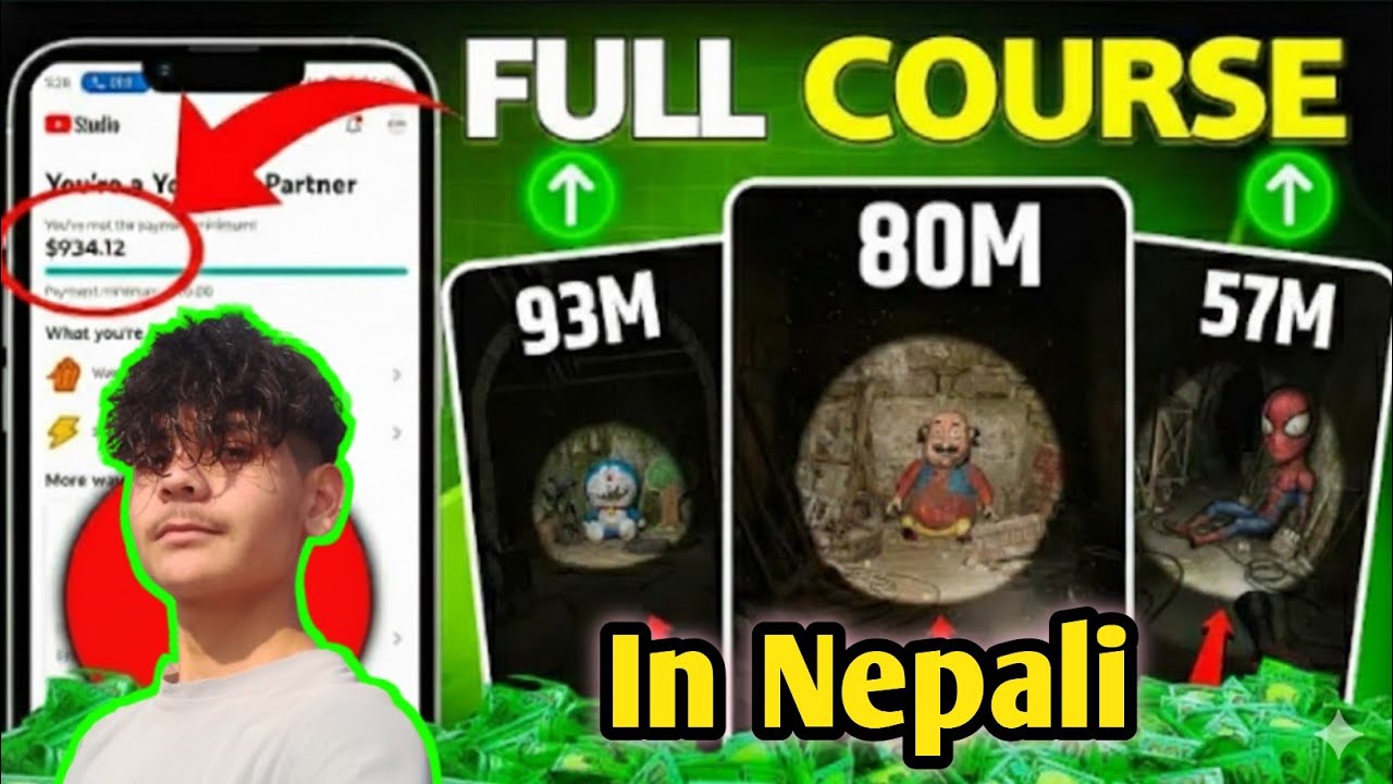 Flashlight AI Horror Video Editing | Old Character [in Nepali] Scary Torch Effect 