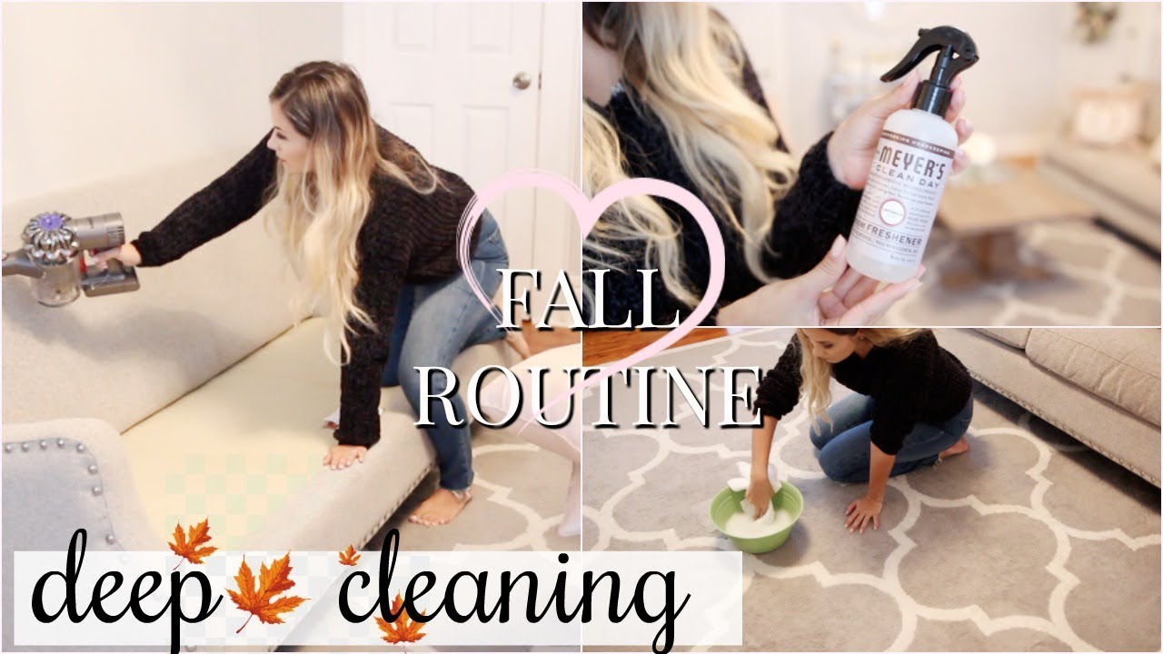 FALL CLEANING ROUTINE 2018 | CLEAN WITH ME! DEEP CLEANING THE HOUSE