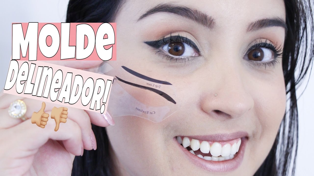 Delineado gatinho usando molde/estencil! Por Mô Azevedo