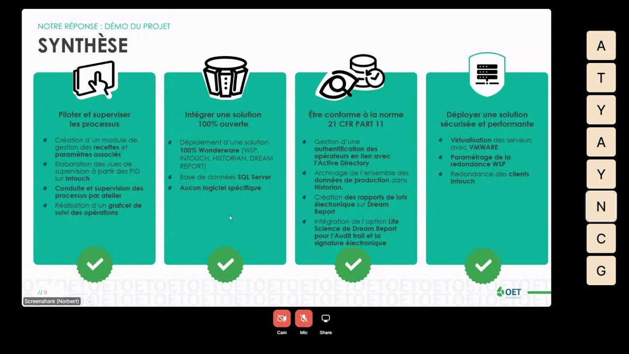 CONNECT 2020 || Pilotage de productions pharmaceutiques et cosmétiques avec OET