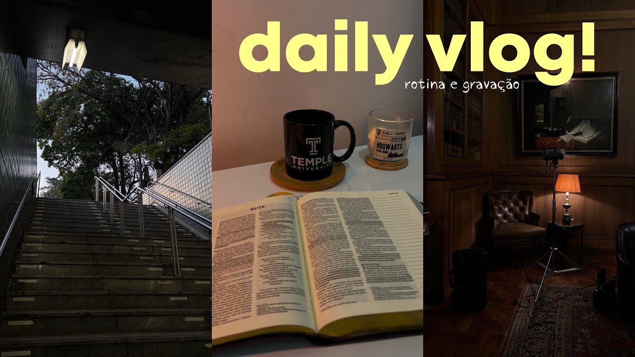 DAILY VLOG | Gravação, faculdade e trabalho