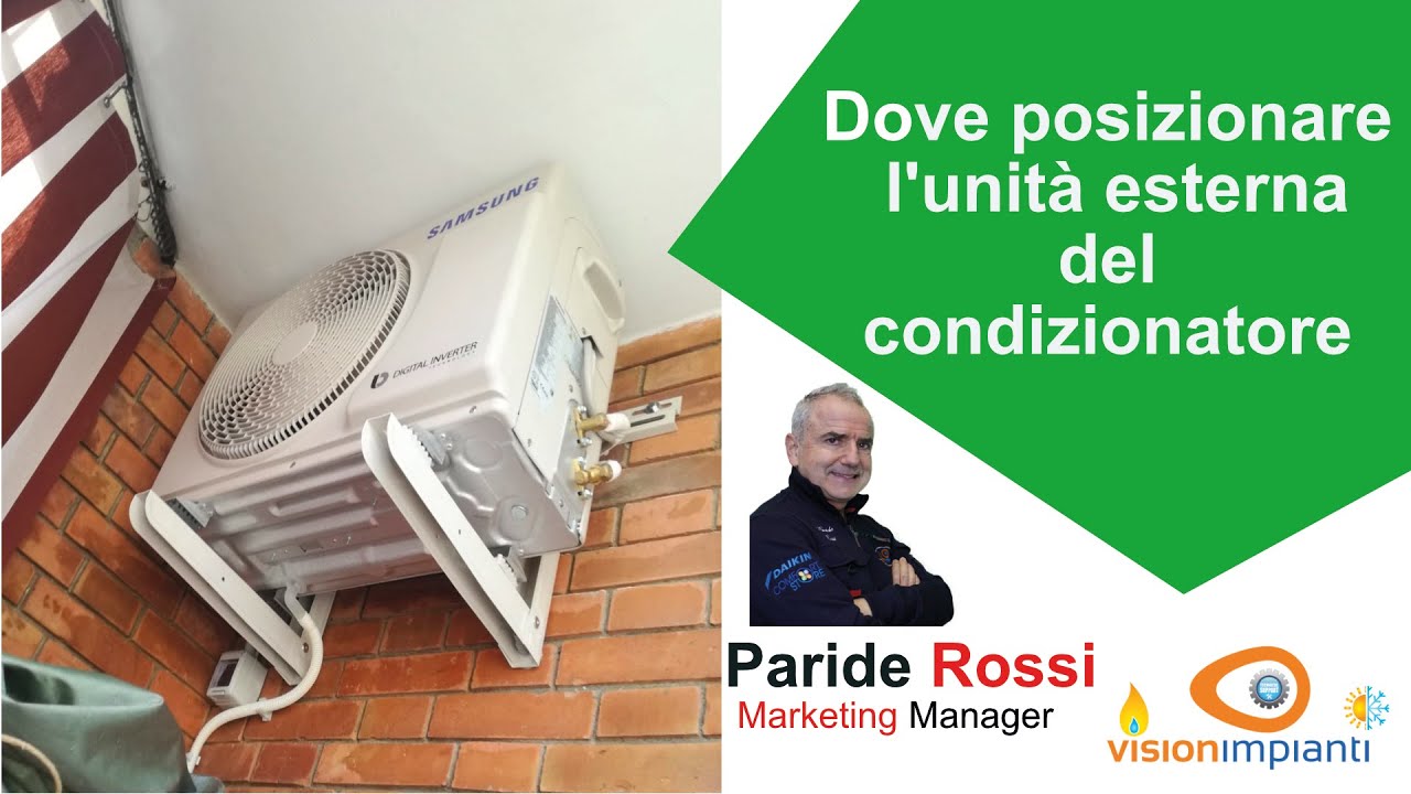 Dove posizionare l'unità esterna del condizionatore