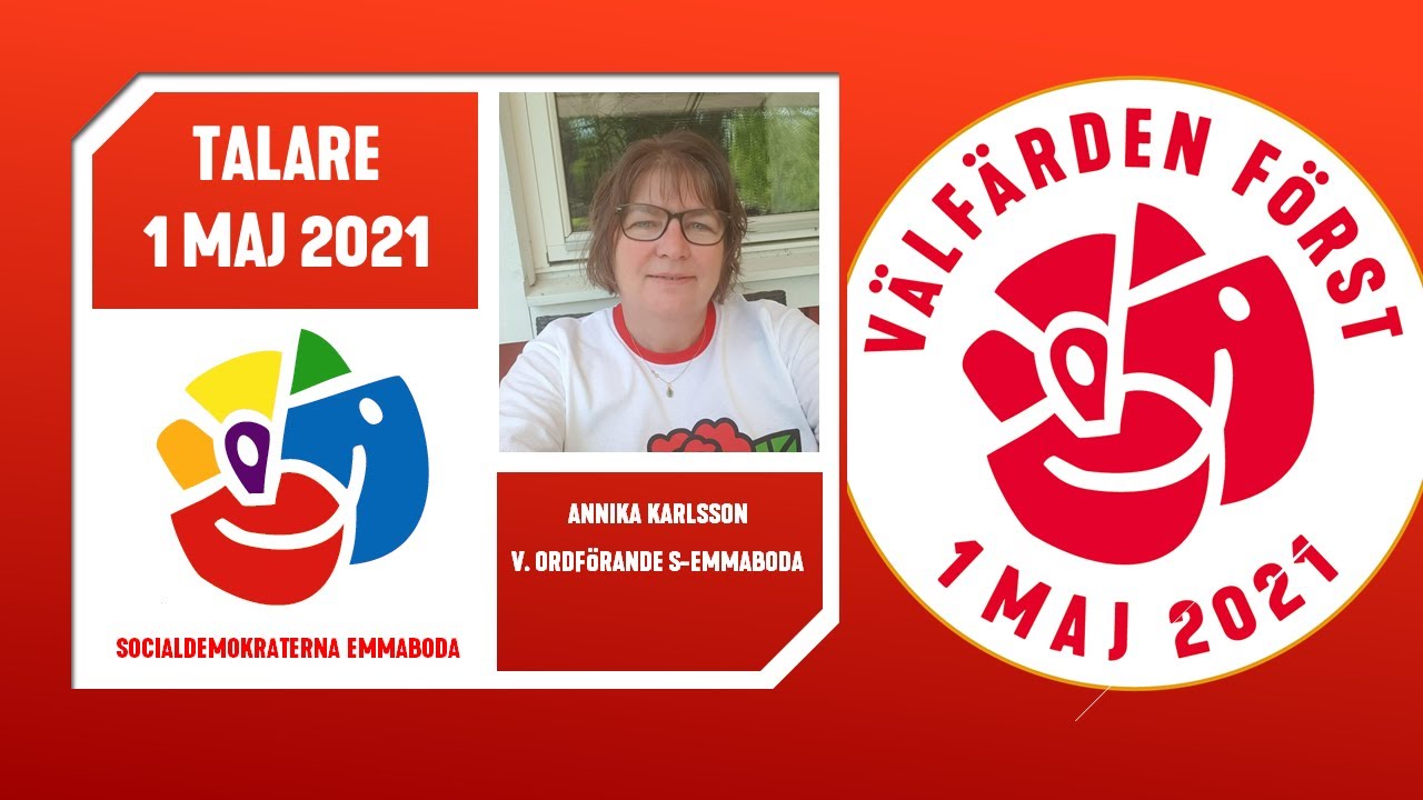 Annika Karlsson F&ouml;rsta maj tal 2021