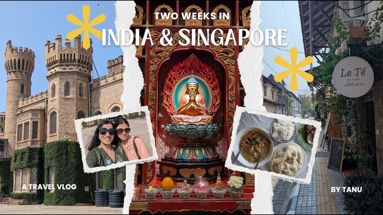 two weeks in india & singapore | hawker centers, fort kochi, bangalore palace  | a travel vlog