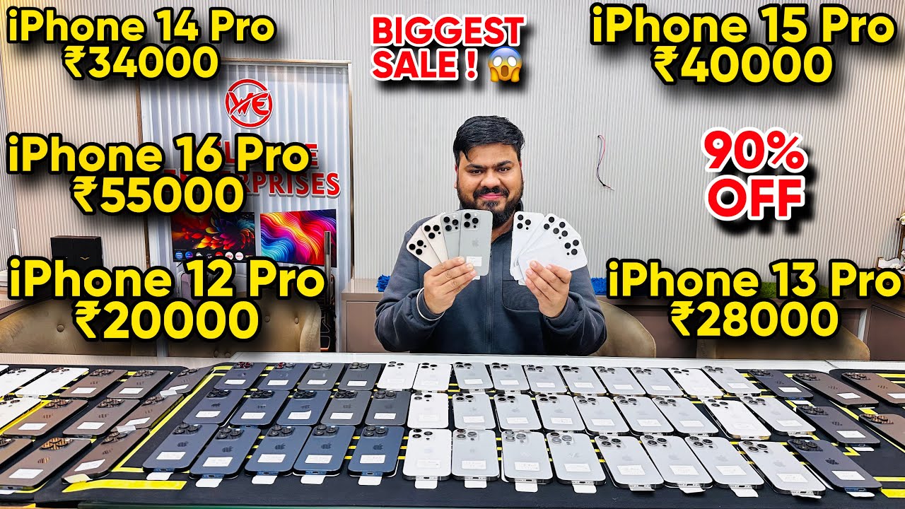 Biggest iPhone Sale Ever 🔥 I Cheapest iPhone Market | Second Hand Mobile | iPhone16 Pro iPhone 17