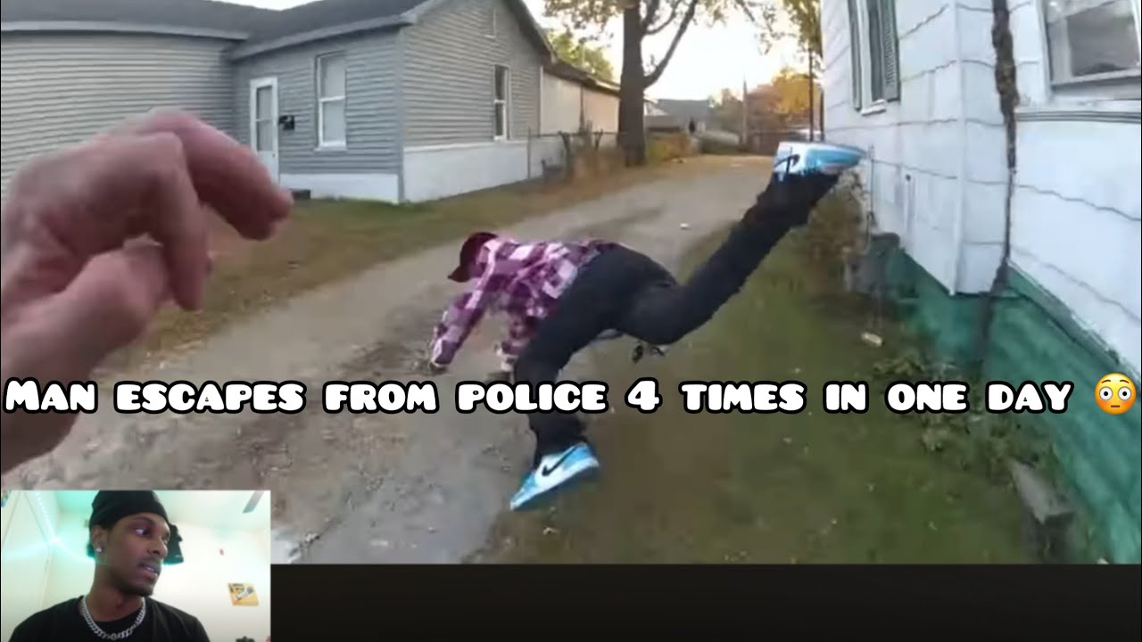Man Escapes From Police 4 Times in One Day Reaction Video (This Video is insane😳😳‼️)RandeezyTv