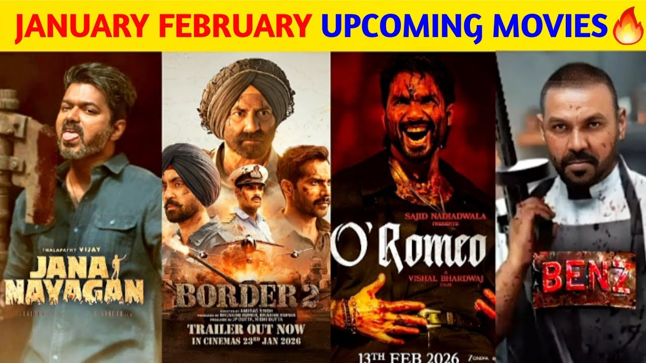 Top 10 Upcoming Movies in January To February 2026 | Upcoming South & Bollywood Movies 2026