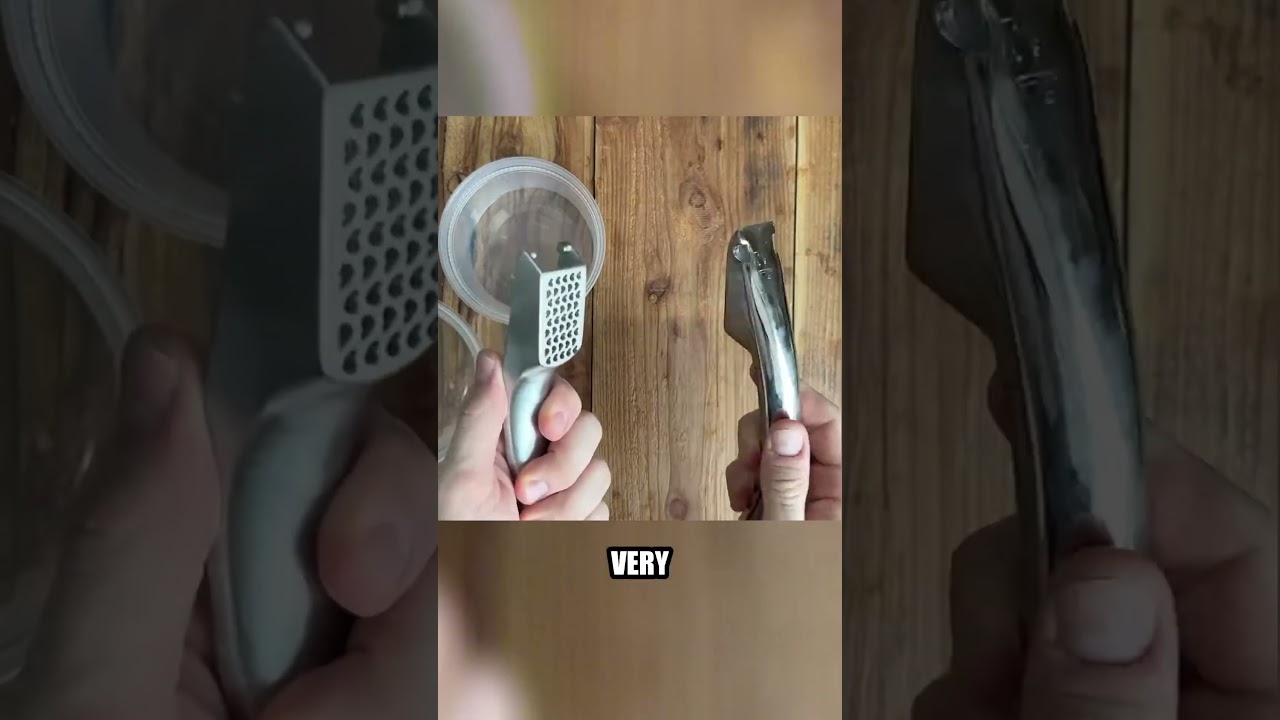 Jedyny czosnkowy gadżet, jakiego kiedykolwiek będziesz potrzebować #kitchengadget #garlicpress