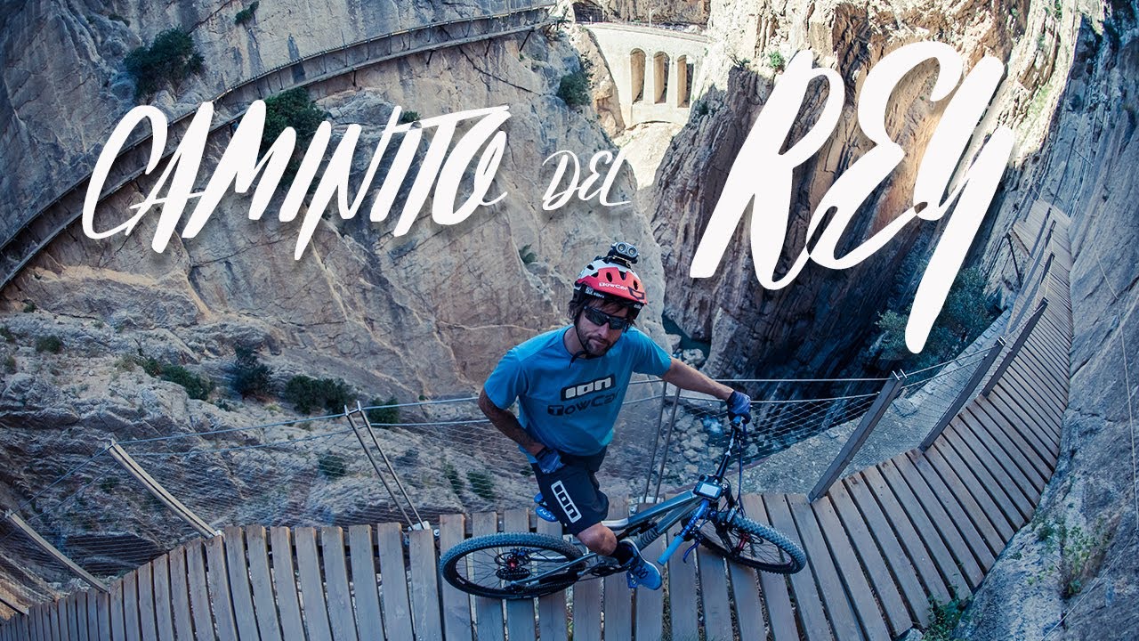 El Caminito del Rey on a mountain bike