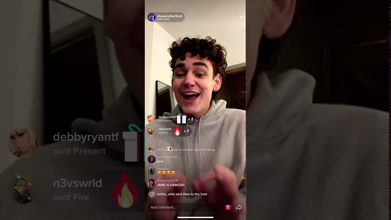 Chase Rutherford Tiktok Live 2/4/21