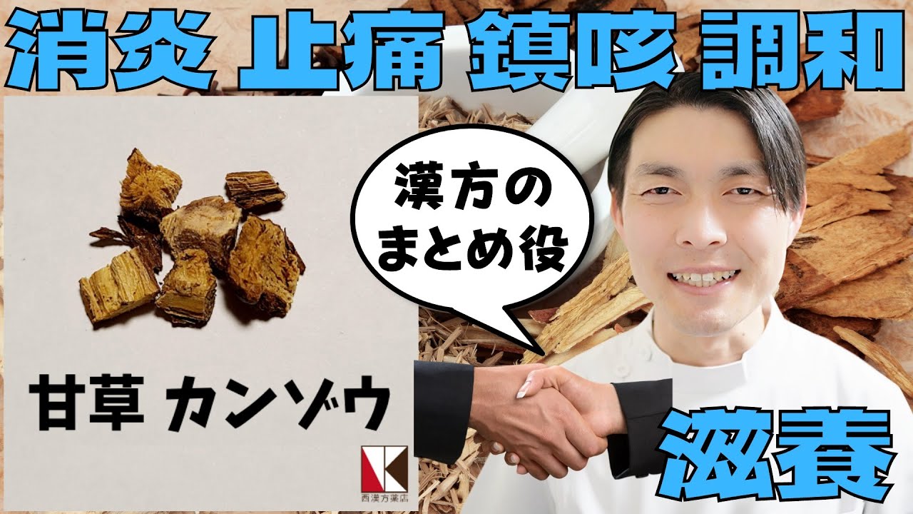 【漢方薬】甘草（カンゾウ）１分で分かる生薬解説　～改訂版～