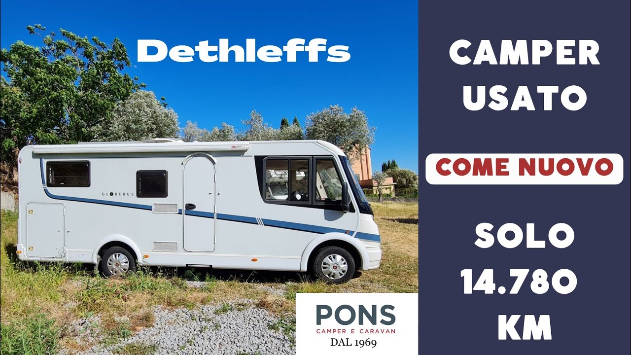 Spettacolare camper usato Dethleffs motorhome, 4 posti omologati