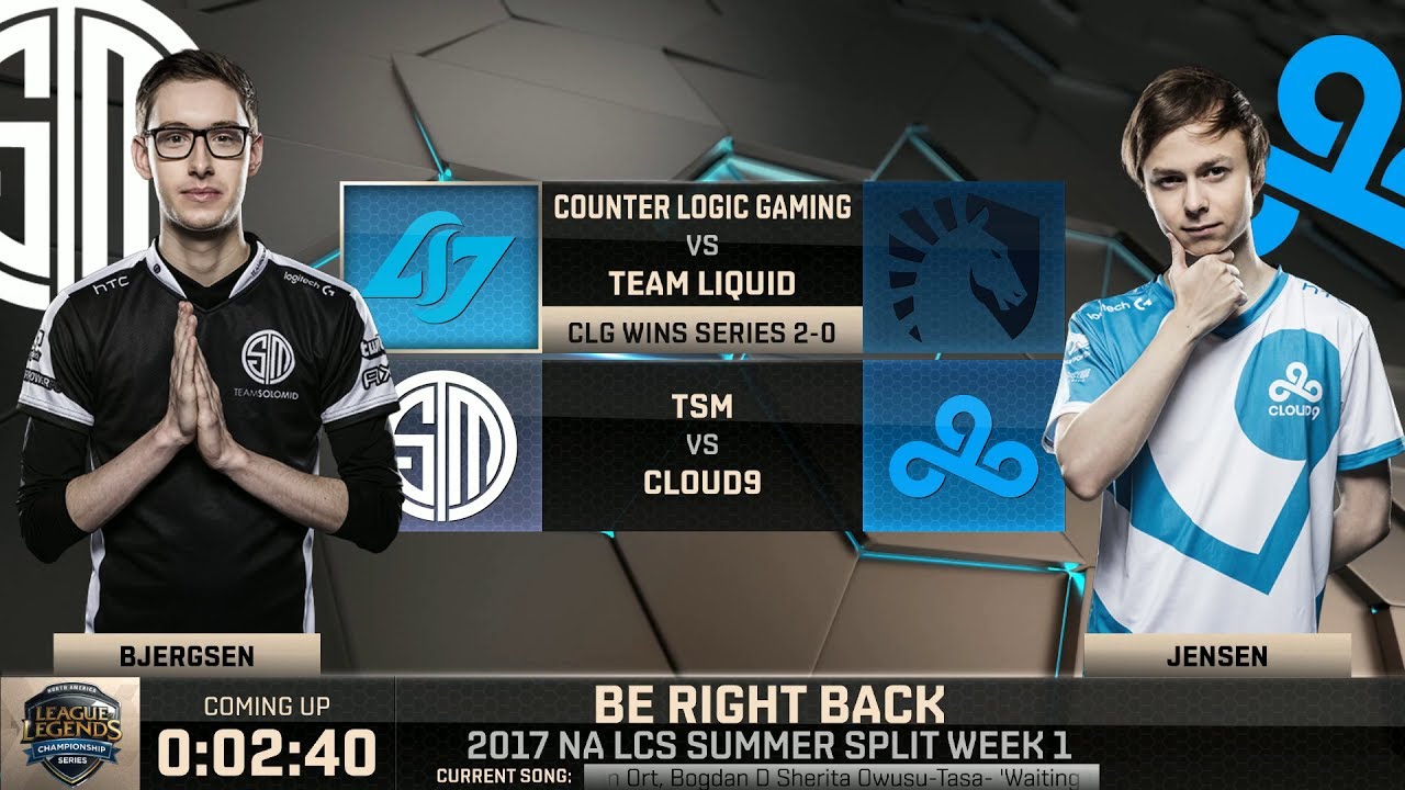 TSM vs C9, Game 1 - NA LCS 2017 Summer - Team SoloMid vs Cloud 9