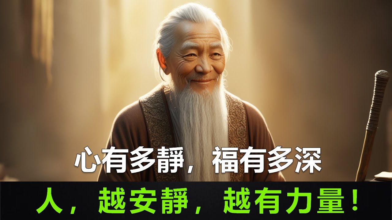 人，越安靜，越有力量！心有多靜，福有多深 | #修行 #智慧 #財富 #內心