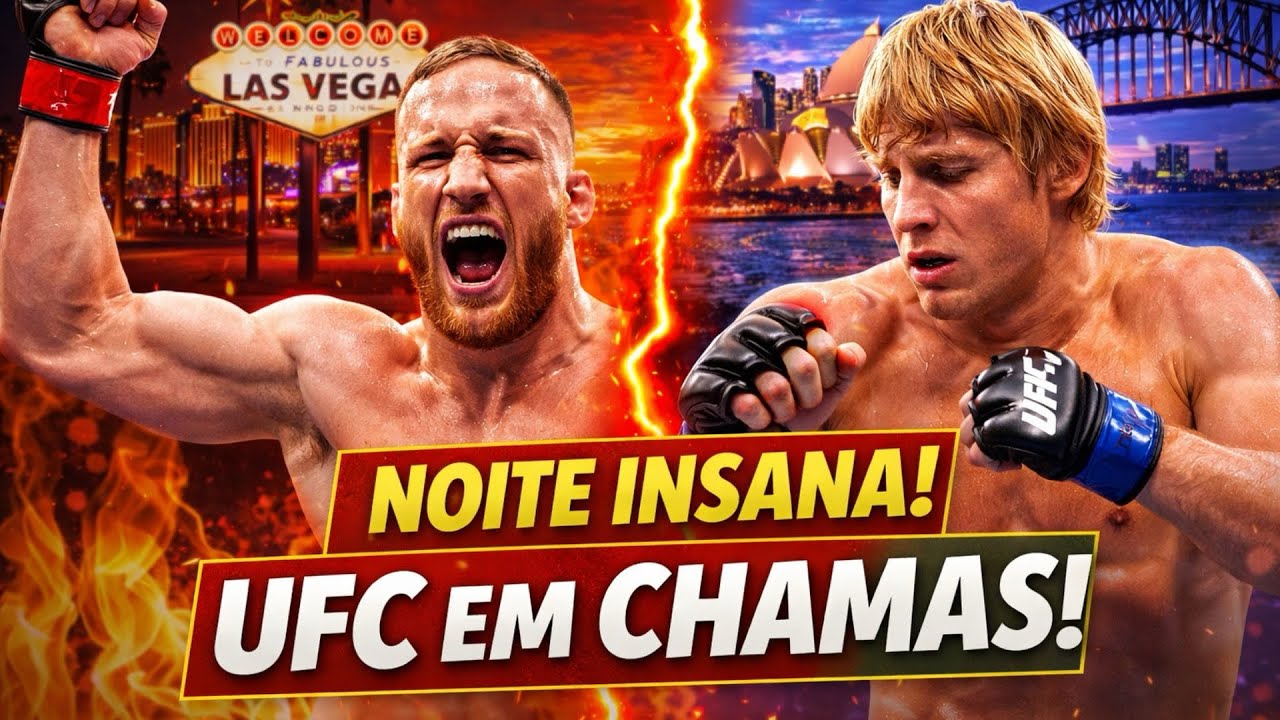 UFC 324 EXPLODE LAS VEGAS! Gaethje vence Pimblett e UFC 325PROMETE GUERRA na Austrália