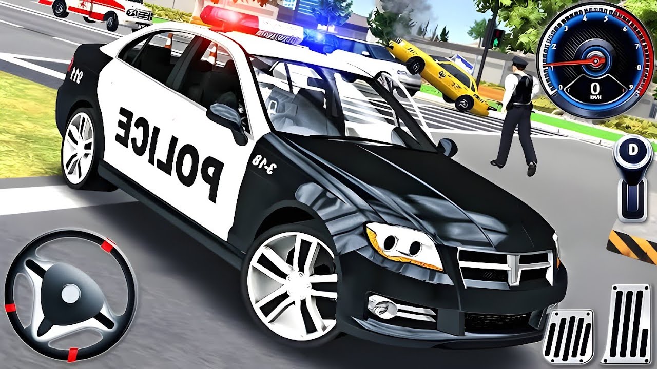 Police car chase 3D Real cop car driving simulator 2026