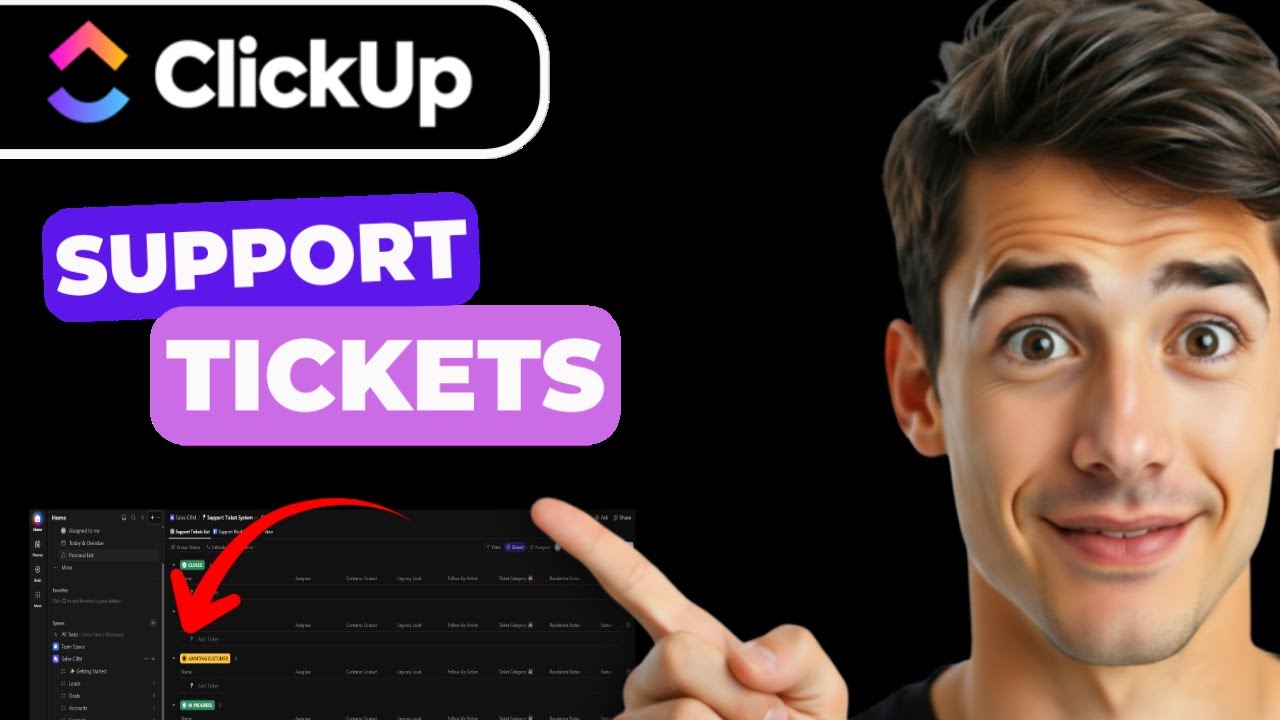 Как создать систему обработки заявок в службу поддержки Clickup (самый простой способ) (Руководст...