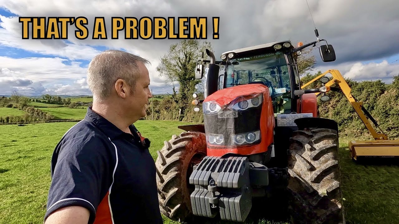 THE MASSEY OVERHEATS! HEDGE TRIMMING GETS INTERESTING
