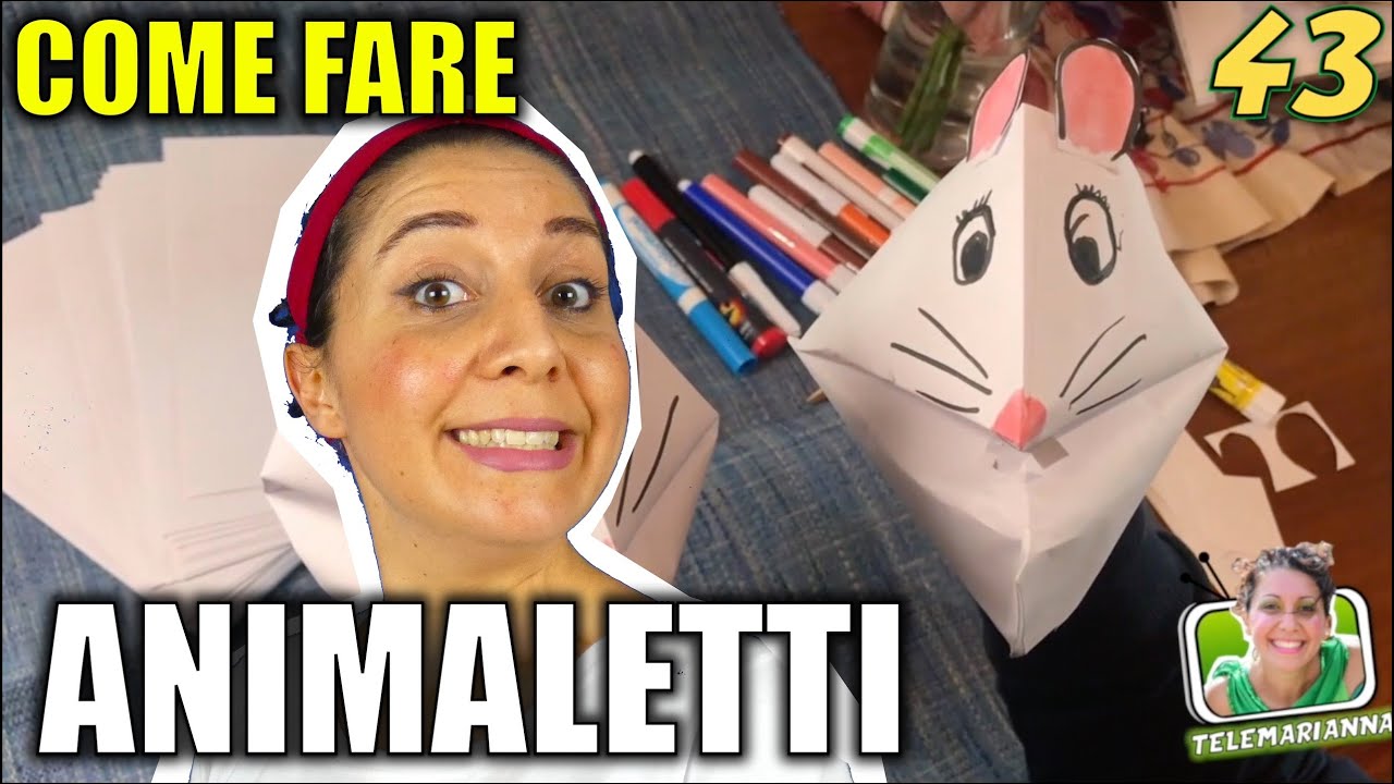 COME FARE UN BURATTINO CON UN FOGLIO DI CARTA!