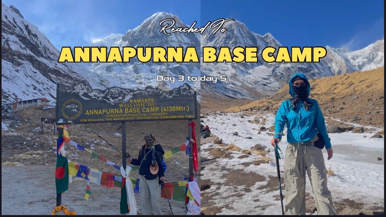 REACHED TO ANNAPURNA BASE CAMP TREK || DAY 3 TO DAY 5 || RESHMI GHALE || 