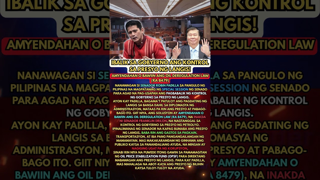 Senator Padilla Wants Oil Deregulation Law Revised!