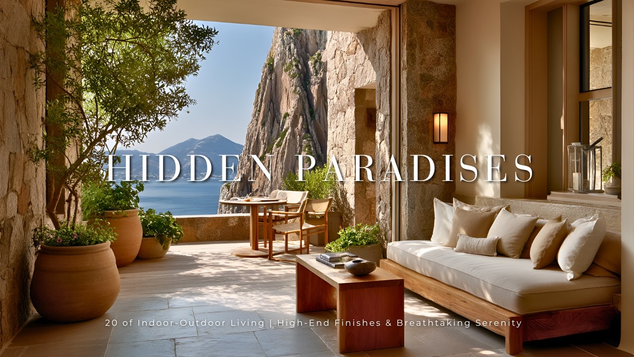 20 Hidden Paradises of Indoor Outdoor Living High End Finishes & Breathtaking Serenity