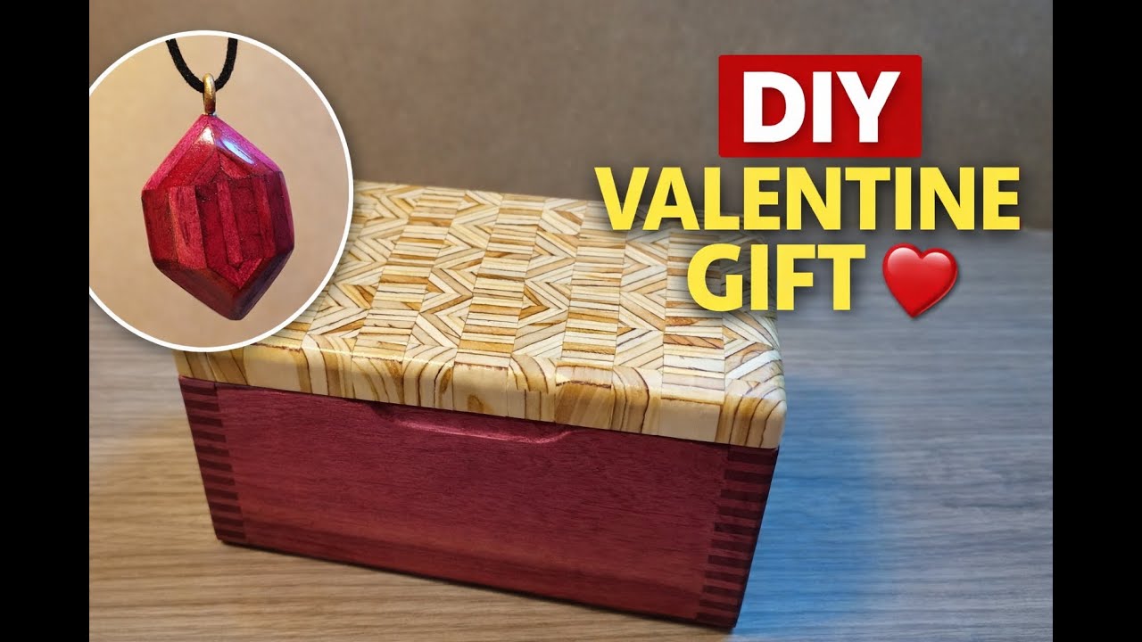 Patterned Plywood Box Series Ep. 7 | This DIY Wooden Gift Is Perfect for Valentine’s Day