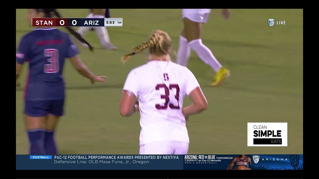 Stanford Women's Soccer vs University of Arizona Sept 29, 2022