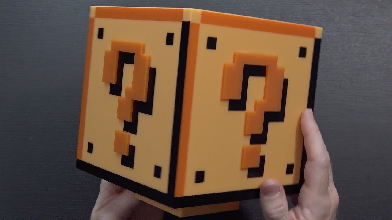 Super Mario Bros Question Block Lamp - by ThinkGeek