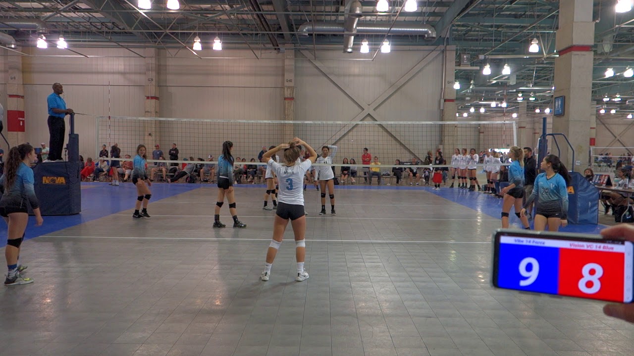 Vibe 14 Force vs Vision Volleyball Club 14 Blue [set 3 of 3]