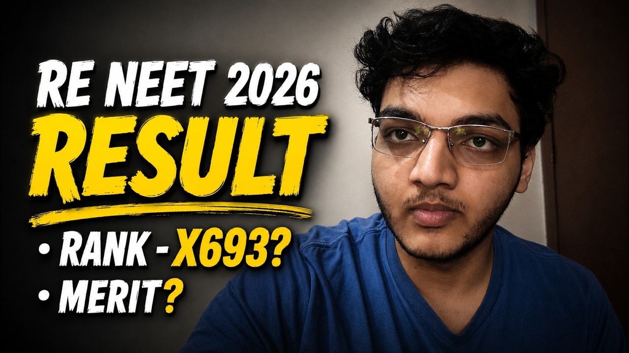 My RE-NEET 2026 Result as a Third-Time Dropper!! (Under 5000🥹) Rank - AIR 4693 and Cutoff for MBBS