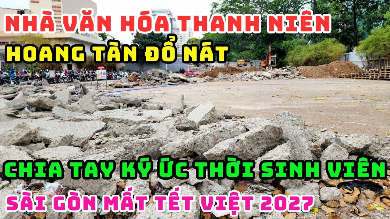 SAO THẾ NÀY? NHÀ VĂN HÓA THANH NIÊN BẤT NGỜ BỊ ĐẬP BỎ HẾT RỒI, PHỞ 24 CAFE TRUNG NGUYÊN CŨNG THÁO DỠ