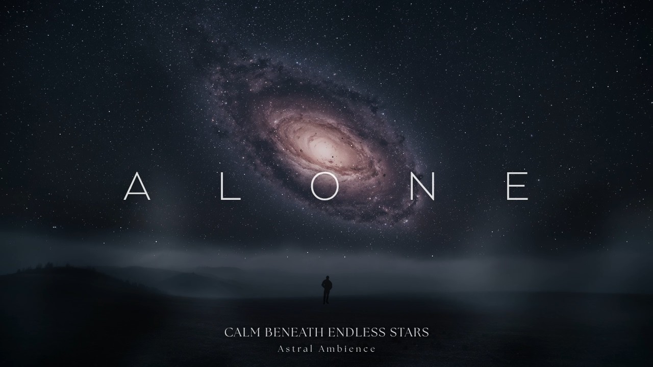 Alone | Calm Ambient Soundscape Beneath Endless Stars - Deep Relaxation
