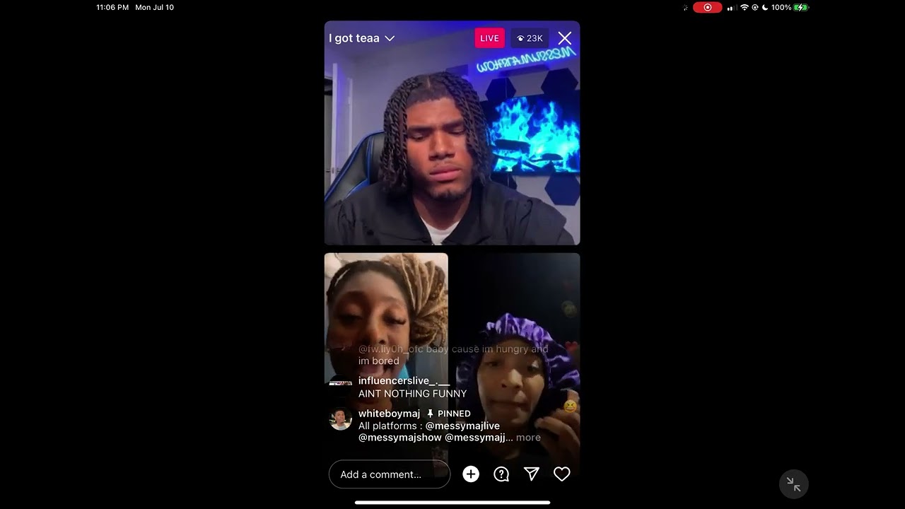 Jano’s mom and ida on live \ Messy Maj live