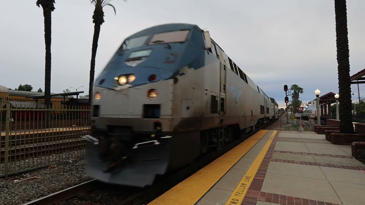 [4K] Railfanning Fullerton Station: Santa Fe Warbonnet, Southwest Chief, BNSF Train Meet, And More!