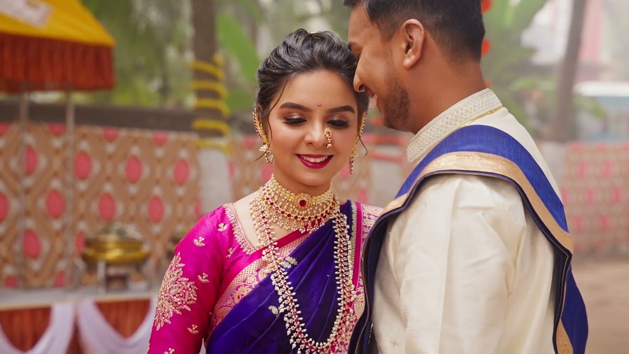 Abhishek X Swarda | Wedding Highlight | Marathi/Maharashtrian Wedding | Sajiri Gojiri