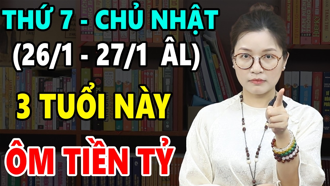 Đúng 2 ngày tới (26/1–27/1 âm lịch), 3 con giáp bùng nổ tài lộc, làm đâu trúng đó!