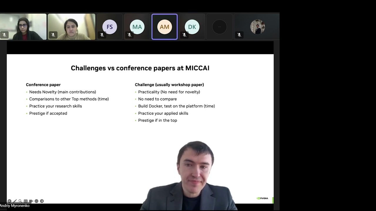 Mastering MICCAI Segmentation Challenges: Practical strategies and approaches | Andriy Myronenko PhD