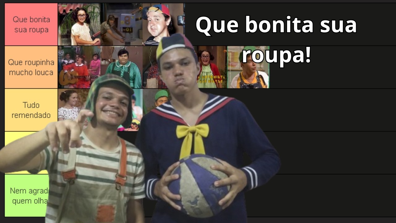 Tier list figurinos chaves (todas as crianças)