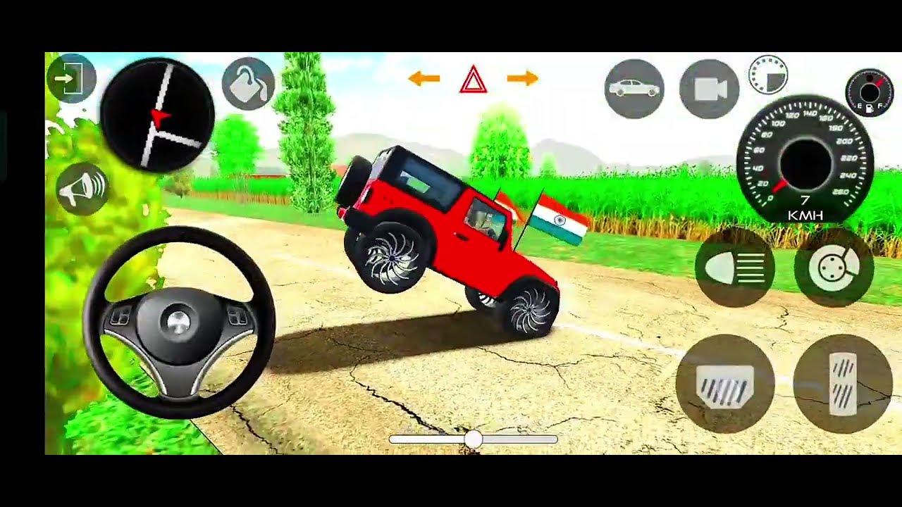 Dollar Song Modified Mahindra Black Thar || Indian Car Simulator 3D || Car Game 3D