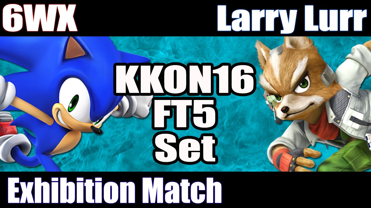 KKON16 Exhibitions: SSB Wii U - FT5 - 6WX vs Larry Lurr